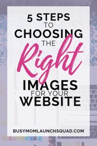 Learn the 5 most important things when choosing stock images for your website. These tips will keep your photos in line with your branding #webdesign #wordpress #brand