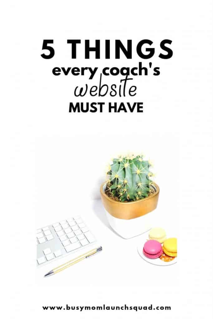 Your coaching business needs a website! Here's exactly what you need to put on it so you can book more clients