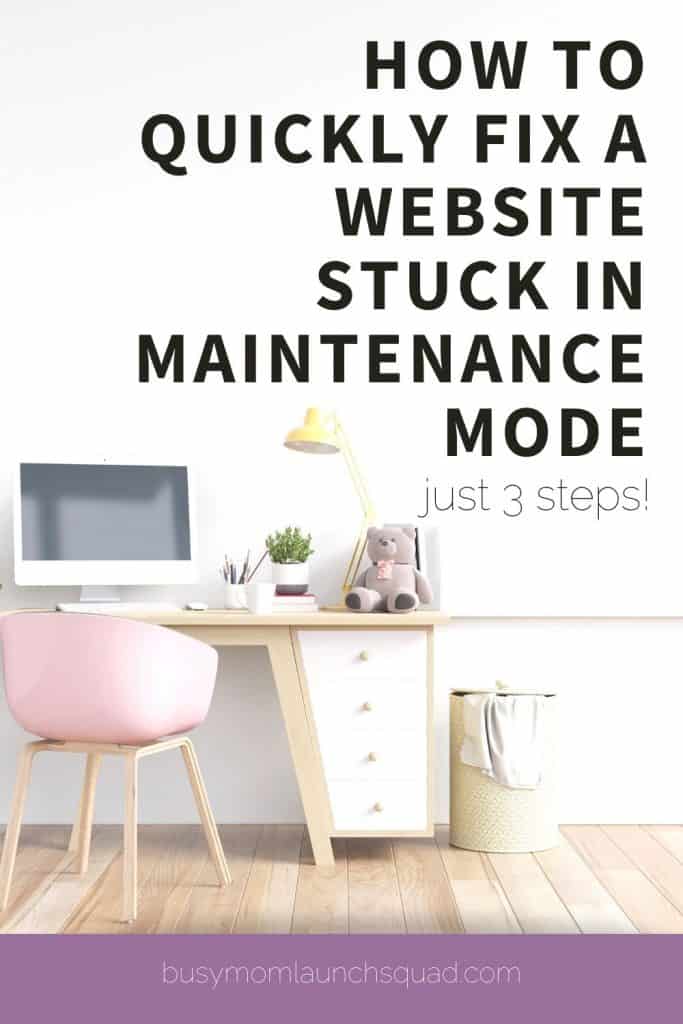 Wordpress website stuck in maintenance mode? How to fix it quickly